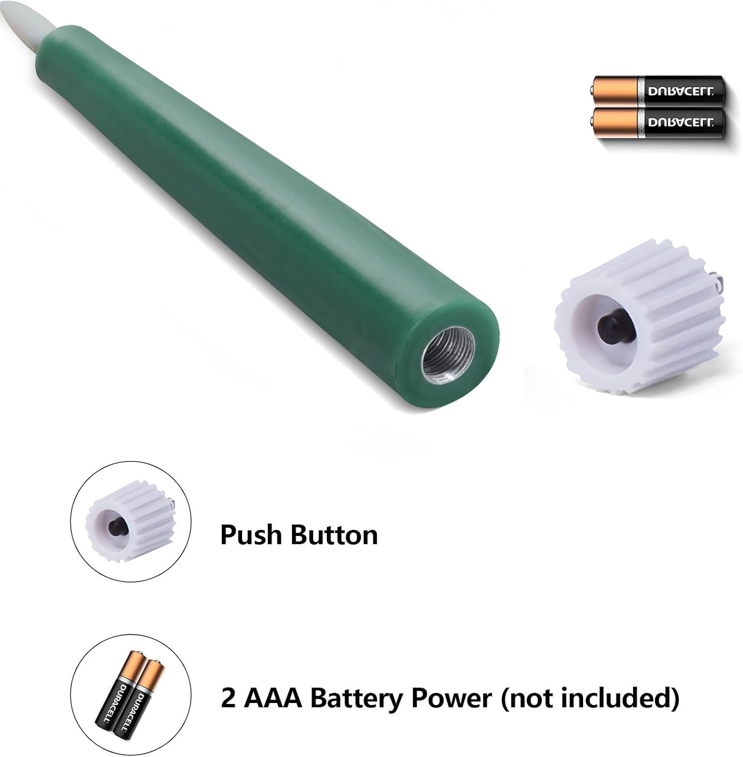 Short Flameless Taper Candles with Remote, Flickering Battery LED Wax Candlesticks Set of 6