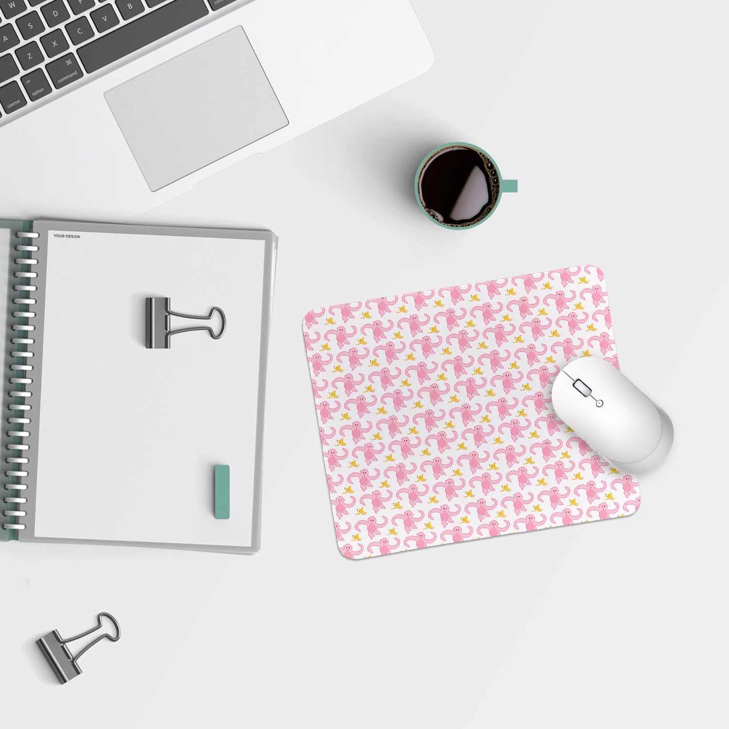 Coquette Bow Mouse Pad, Trendy Mouse Pad, Preppy Cute Mouse Pad for Desk Home Office & Gaming, 9.5x7.9 inches