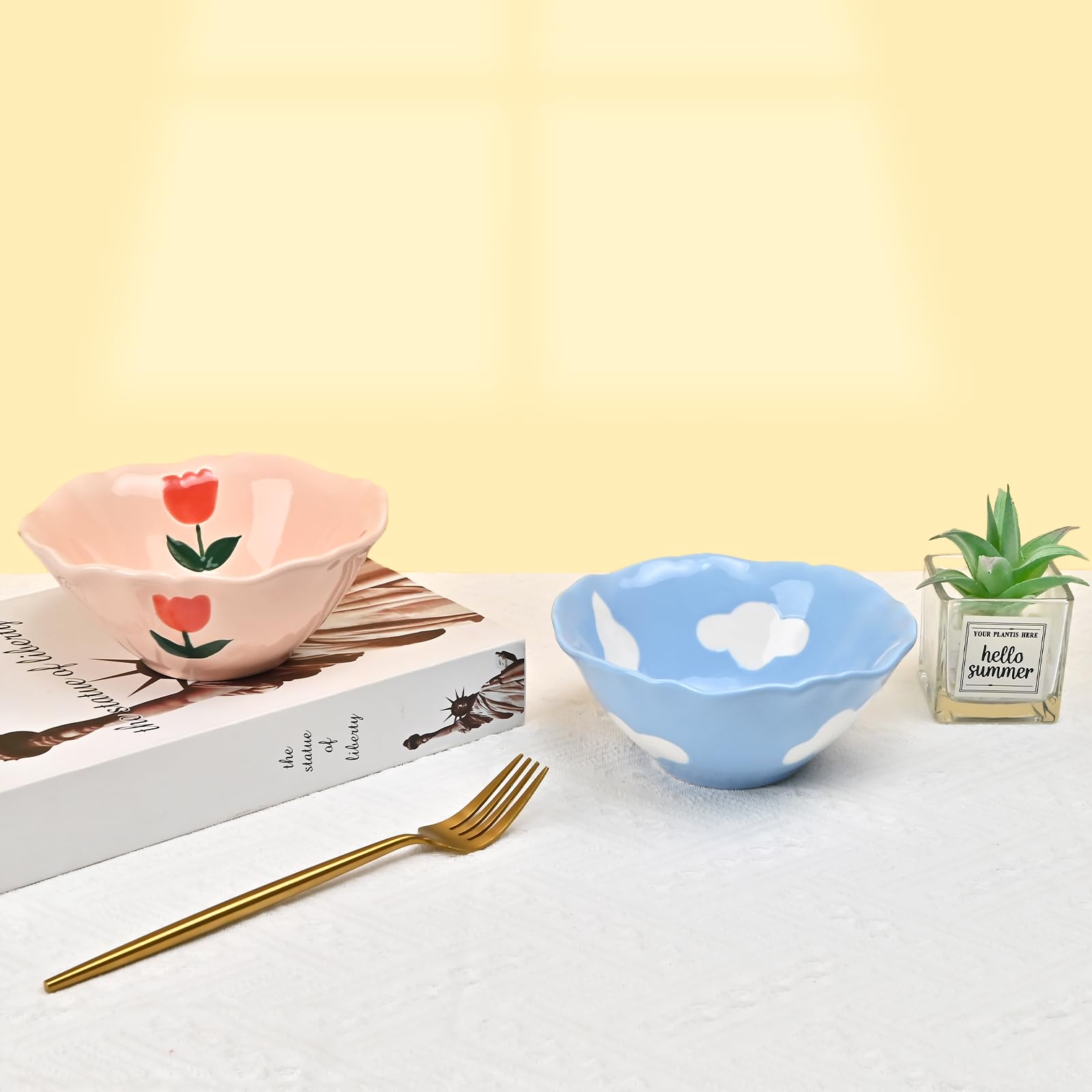 Ceramic Floral Cute Bowl