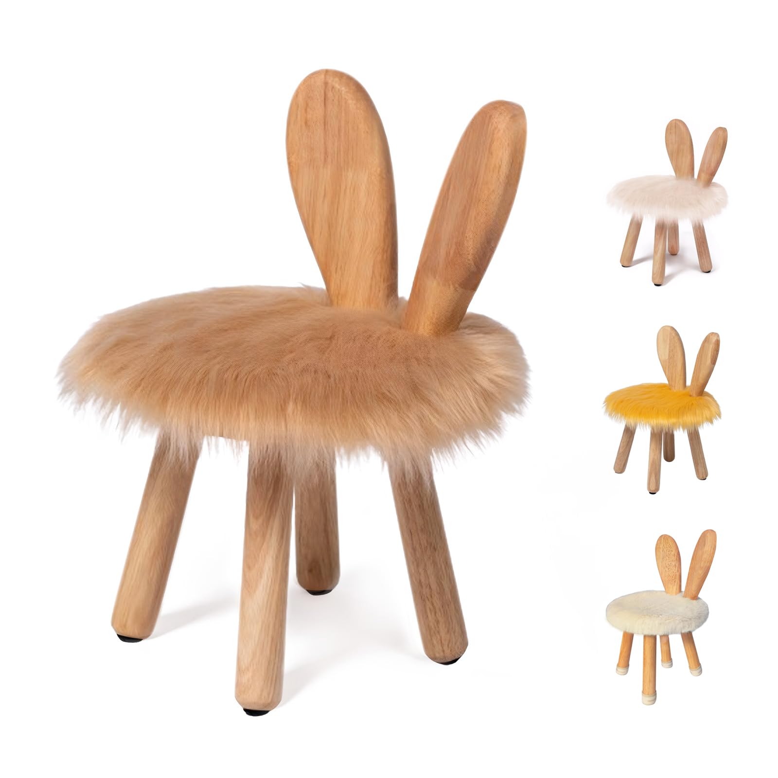 Wooden Toddler Chair Rabbit Stool