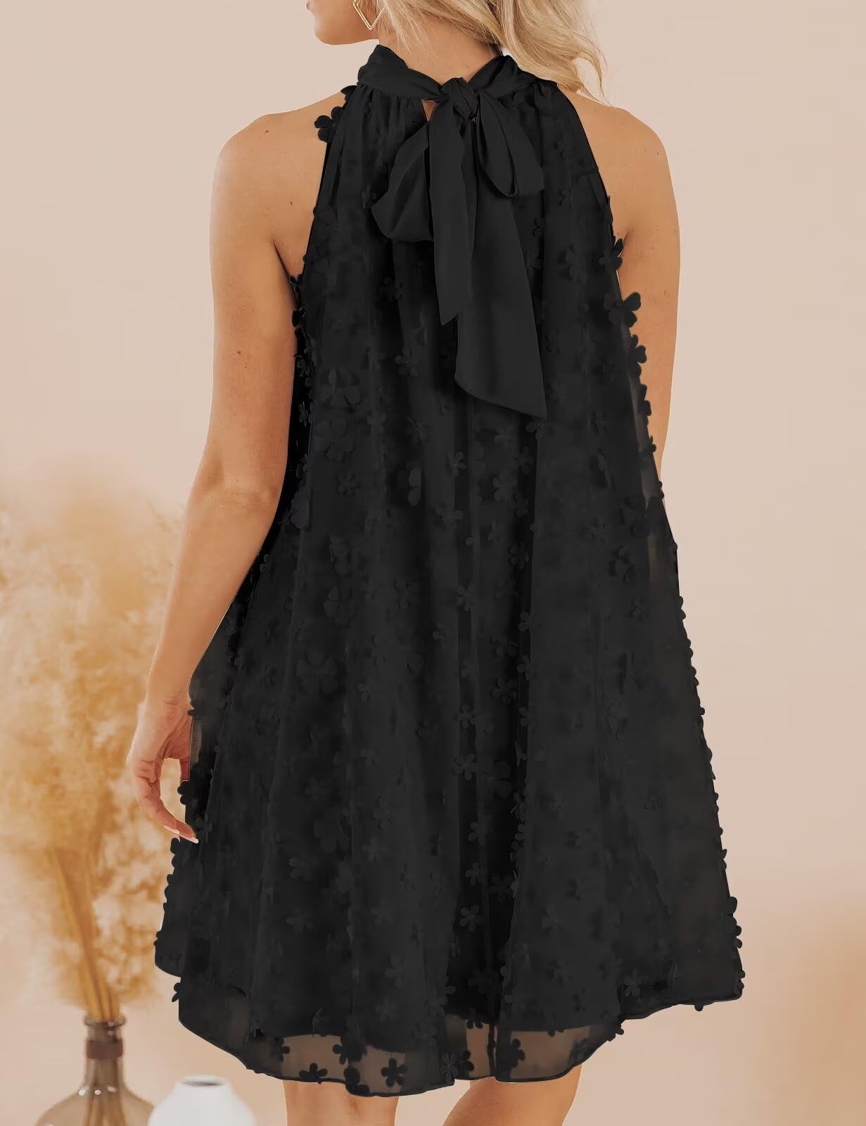 Women's Summer Formal Dresses Cocktail Halter Swing Dress Cute A Line Dress