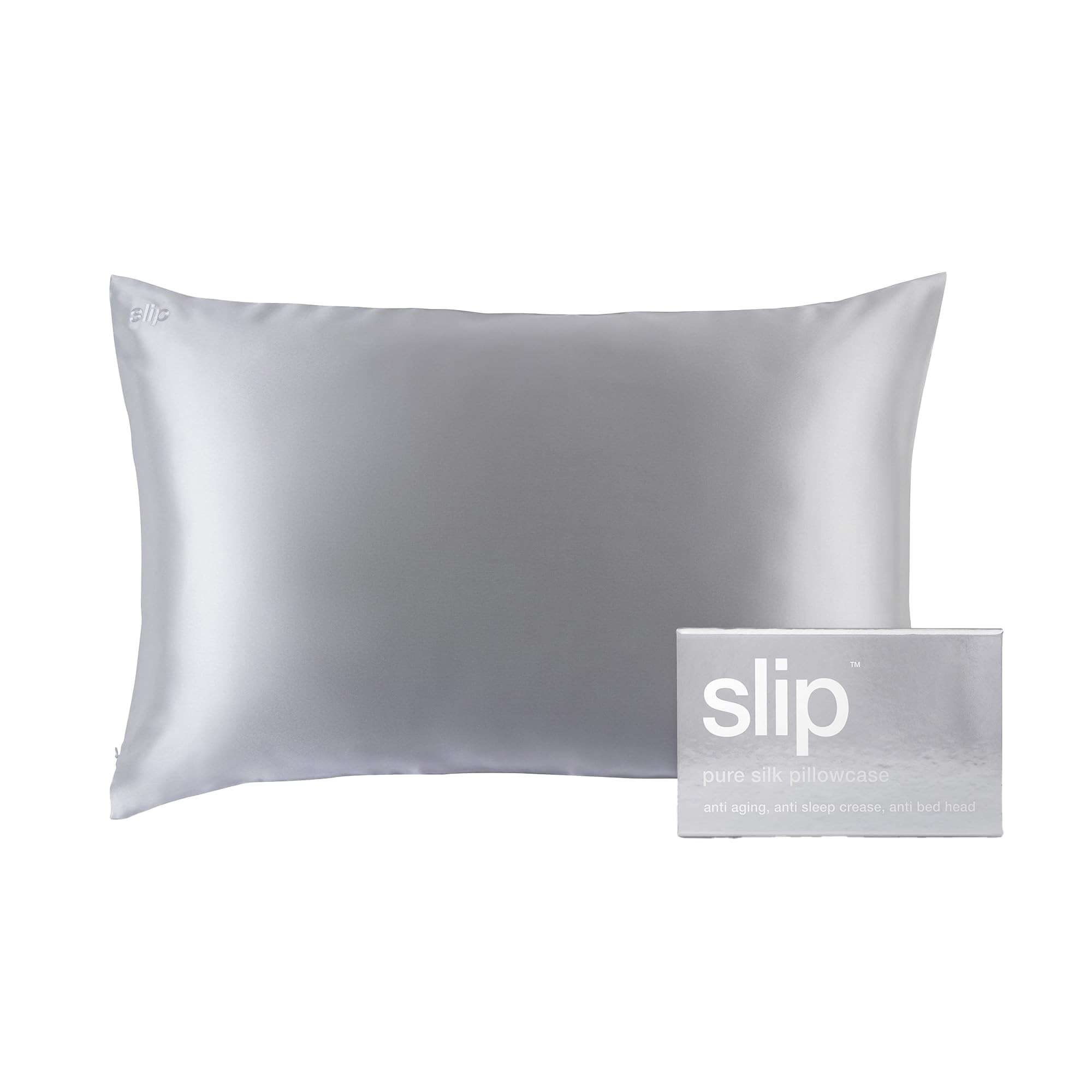 Pure Silk Pillow Case with Scalloped Edge - 100% Pure 22 Momme Mulberry Silk - Queen Size Standard Pillow Case - Anti-Aging, Anti-BedHead, Anti-Sleep Crease, Sunshade (20" x 30")