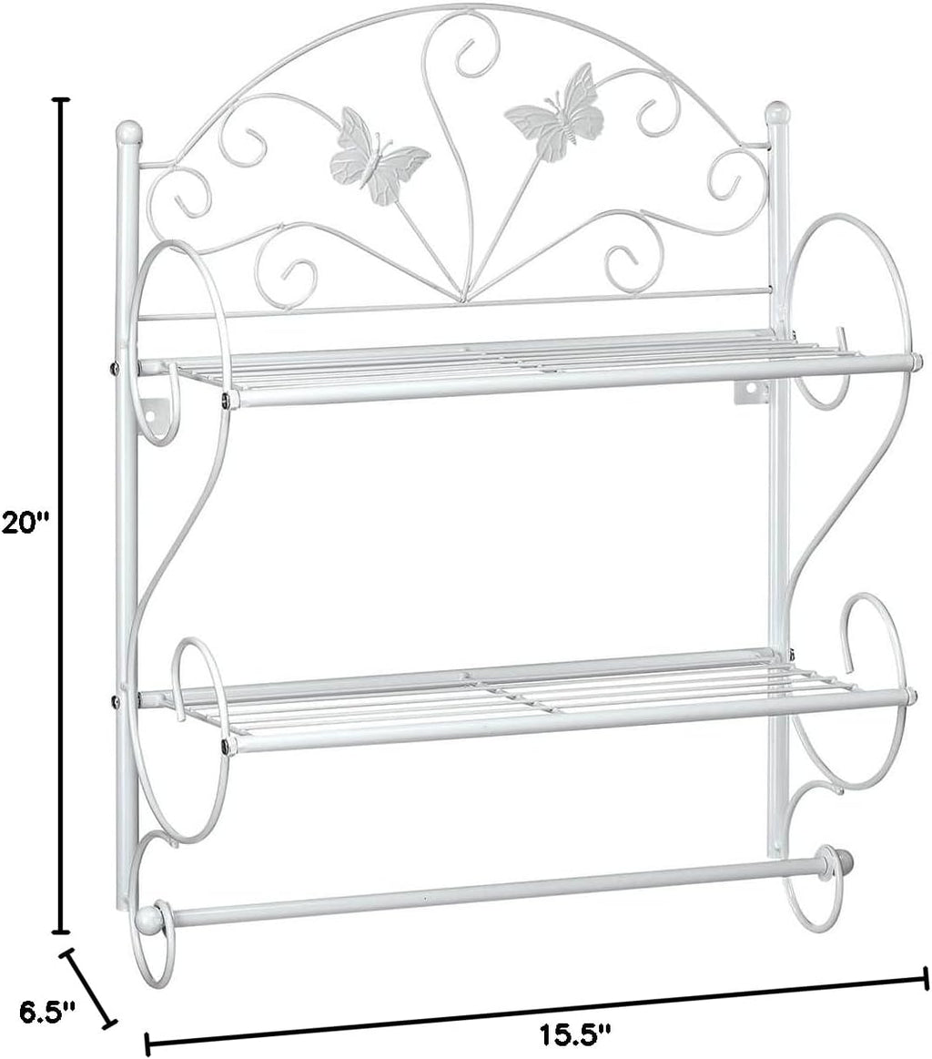 White Butterfly Shelf