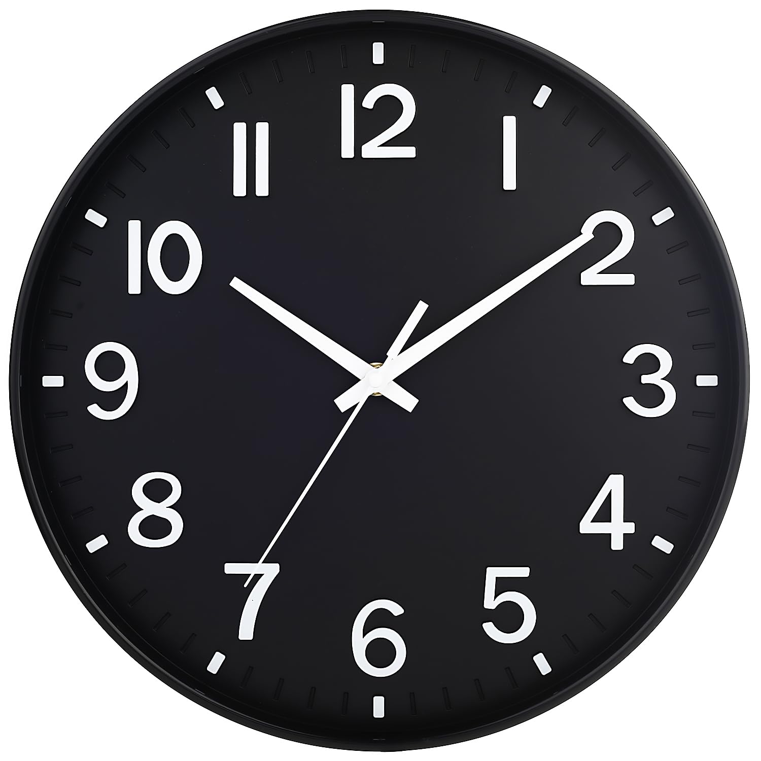 Wall Clocks Battery Operated - 12 inch Silent Non Ticking Modern