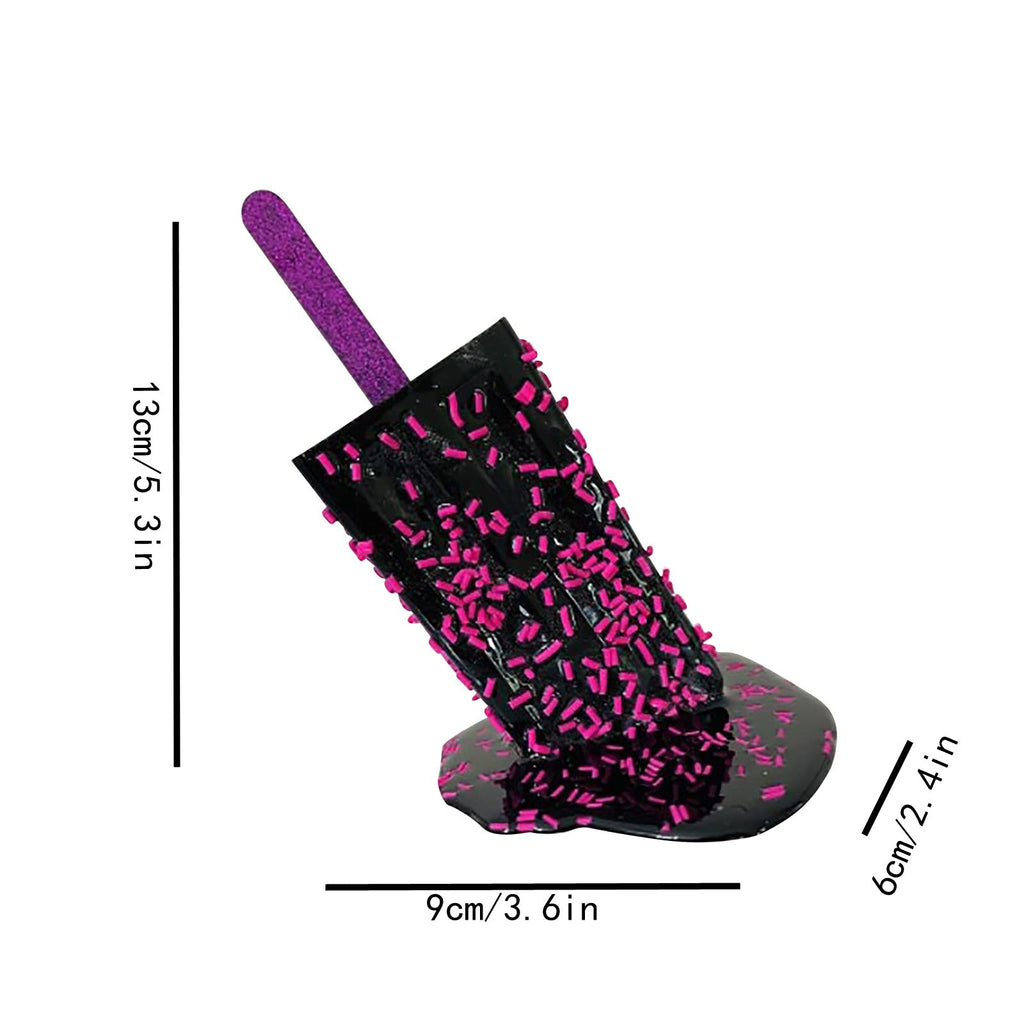 Melting Popsicle Sculpture - Creative Melting Ice Cream Resin Home Decor