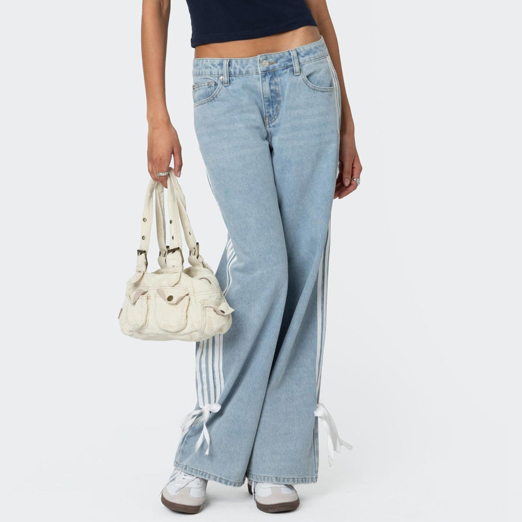 Women's Y2K High-Waisted Boyfriend Jeans â€?Streetwear Denim Pants