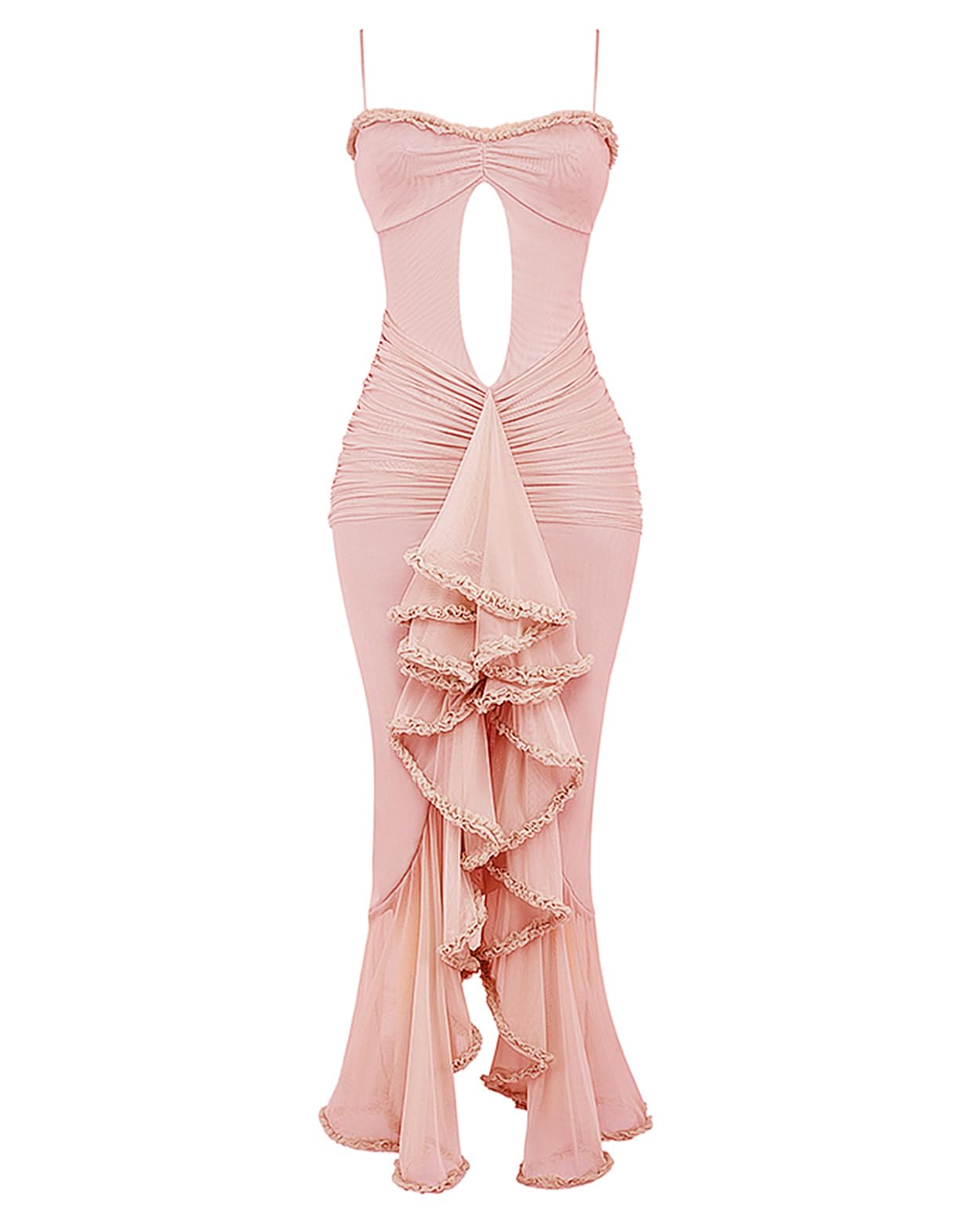 Women's Strap Ruffle Casual Summer Dress