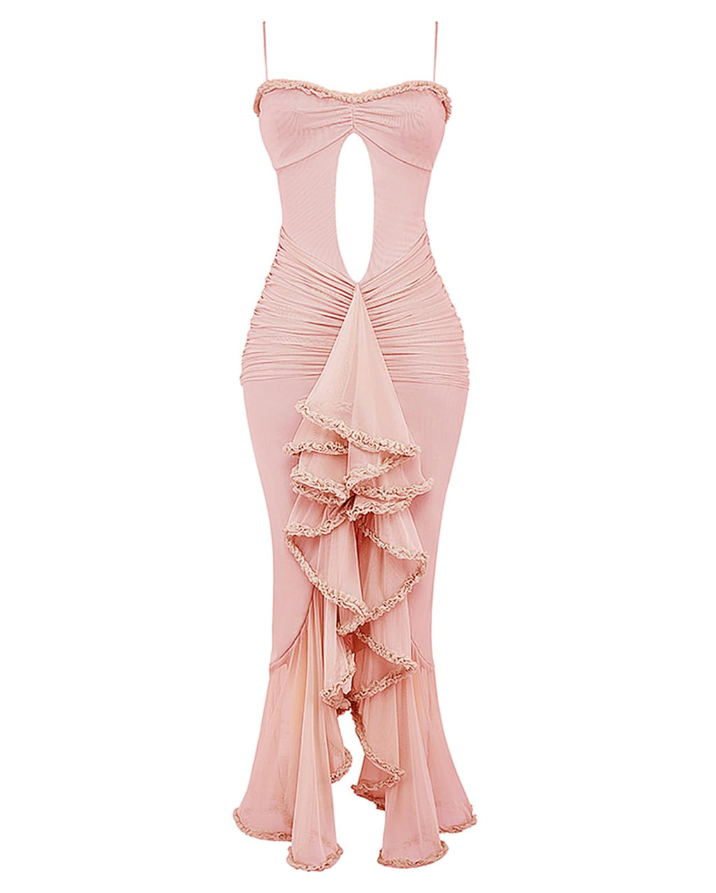 Women's Strap Ruffle Casual Summer Dress