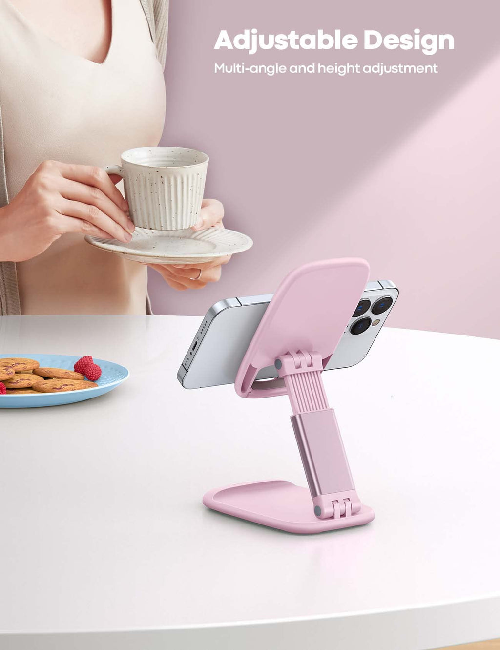 Phone Stand â€?Desktop Cell Phone Holder for Office Desk (4-8")