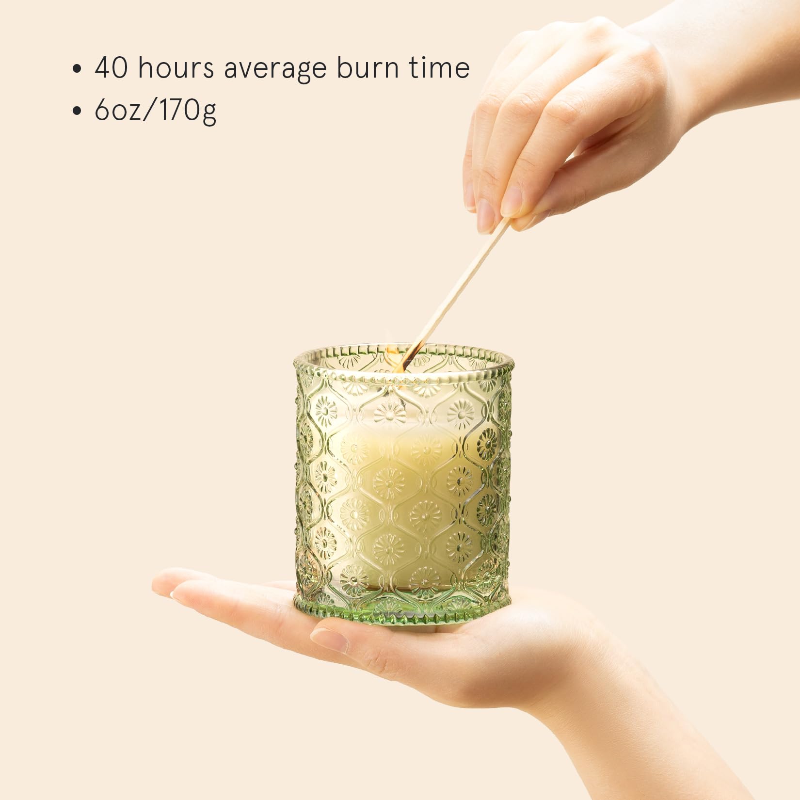 Scented Candles 6 oz 40 Hours Burn