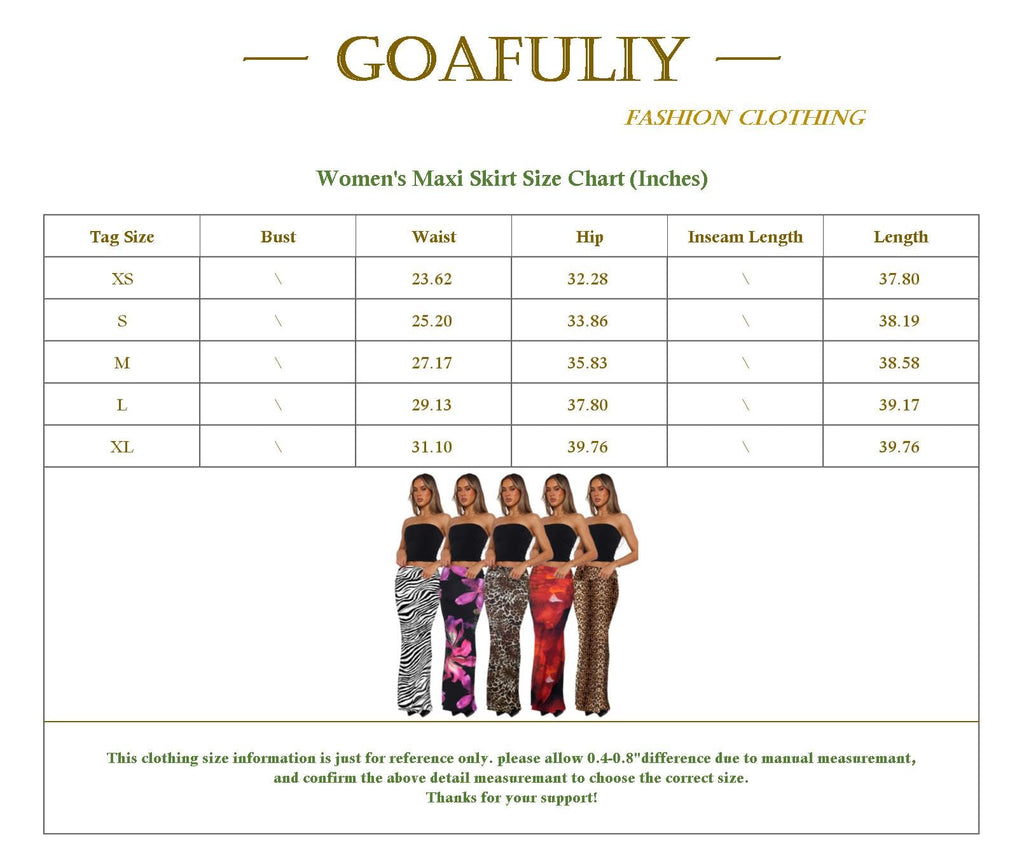 Foldover Bodycon Maxi Skirts High Waist Floral Leopard Cheetah Print Sexy Long Y2k Skirt