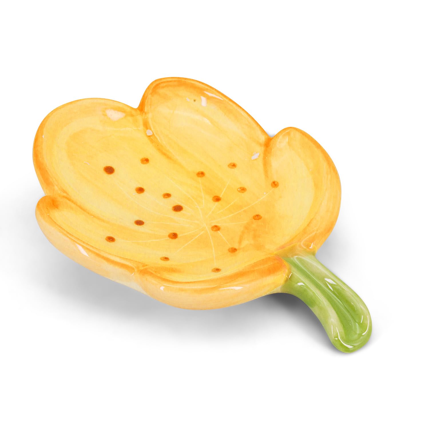 Ceramic Flower Soap Dish Holder for Bathroom