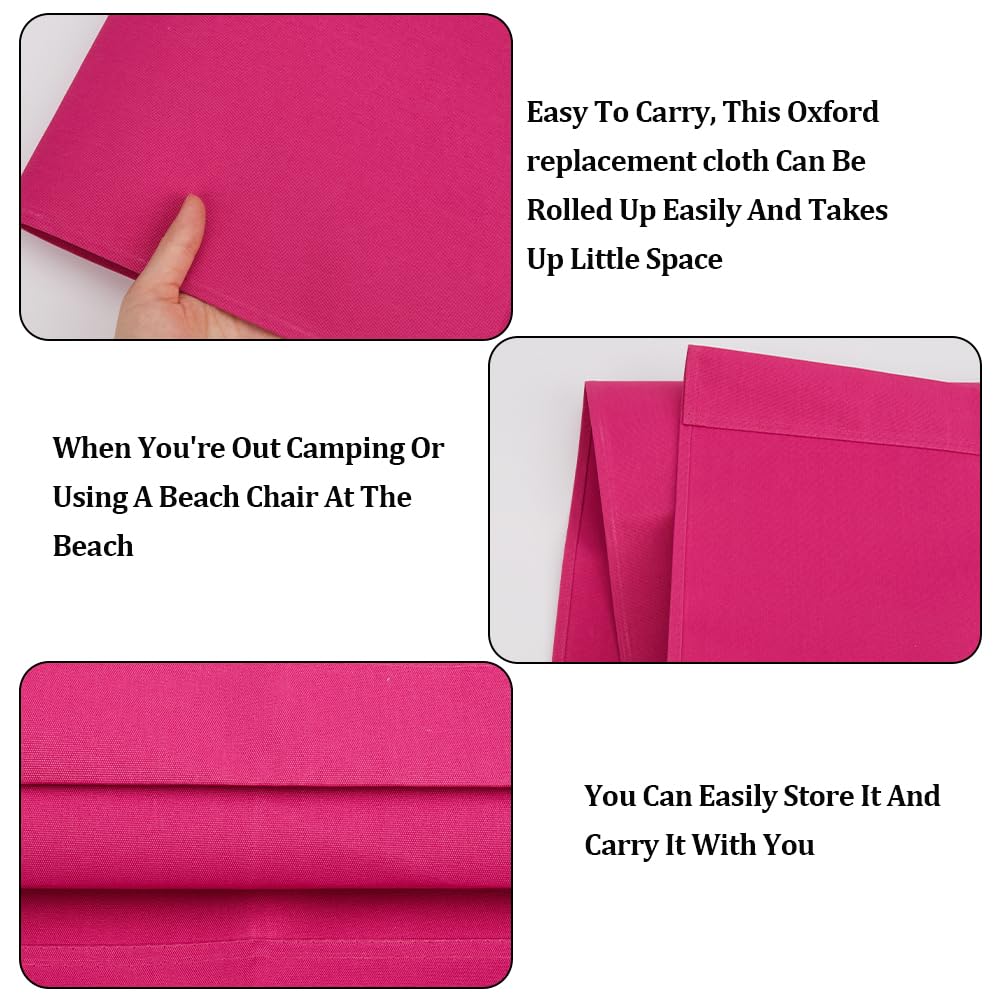 Cute 1pcs Beach Sling Chair Replacement Lawn Chair Webbing Chair Oxford Cloth 435 * 1165mm Outdoor Patio Foldable Chaise Lounge Chair Fabric