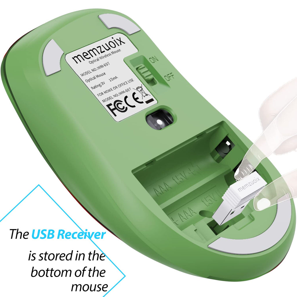 Portable Computer Wireless Mouse for Laptop, PC, Desktop, MacBook, 5 Buttons