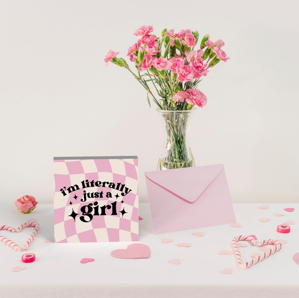 Pink Bow Coquette Room Decor - Wooden Box Sign Desk Decor