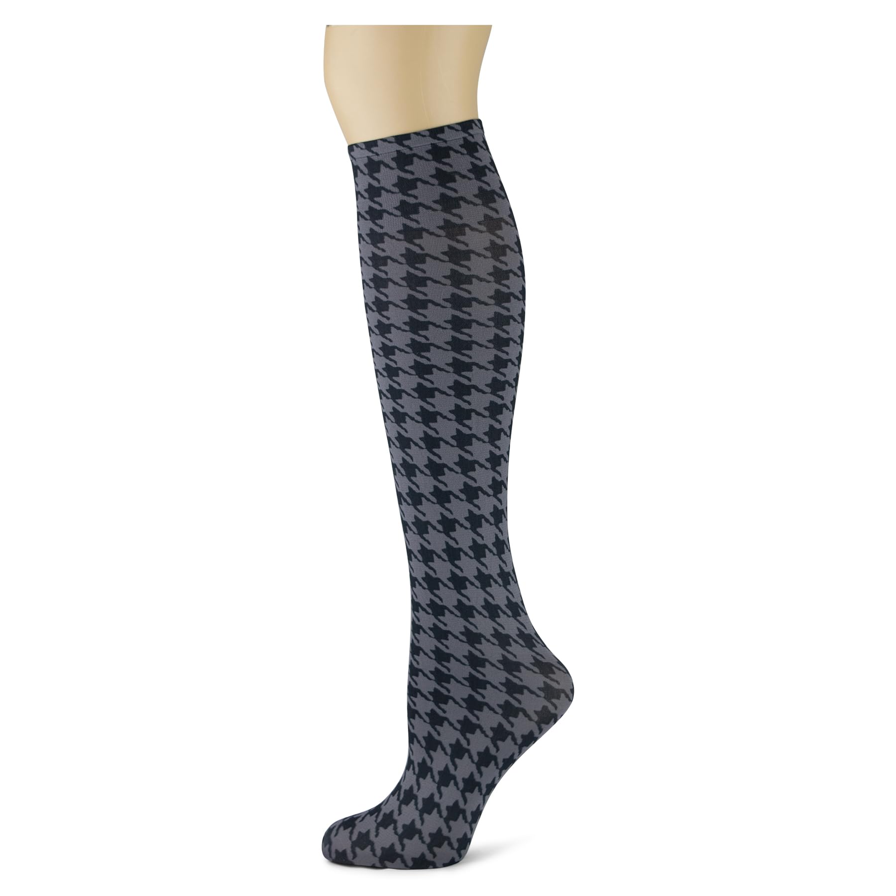 Women's 3 Pairs Knee High Trouser Socks, Classy and Colorful Printed Patterns, Silky Smooth Material