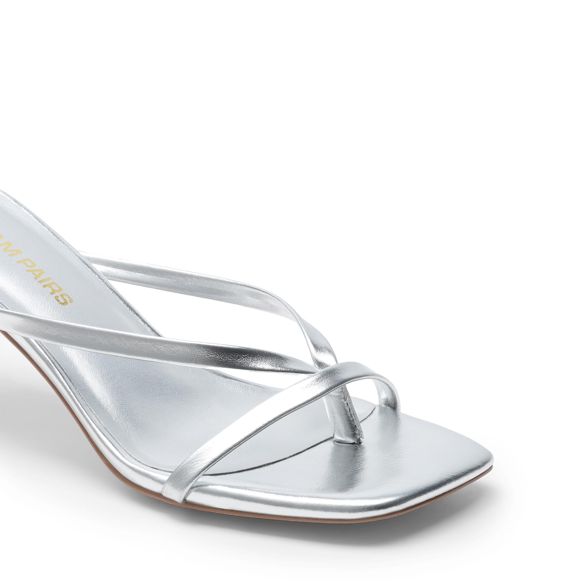 Women Sexy Kitten Low Heels Open Square Toe Thong Heeled Sandals