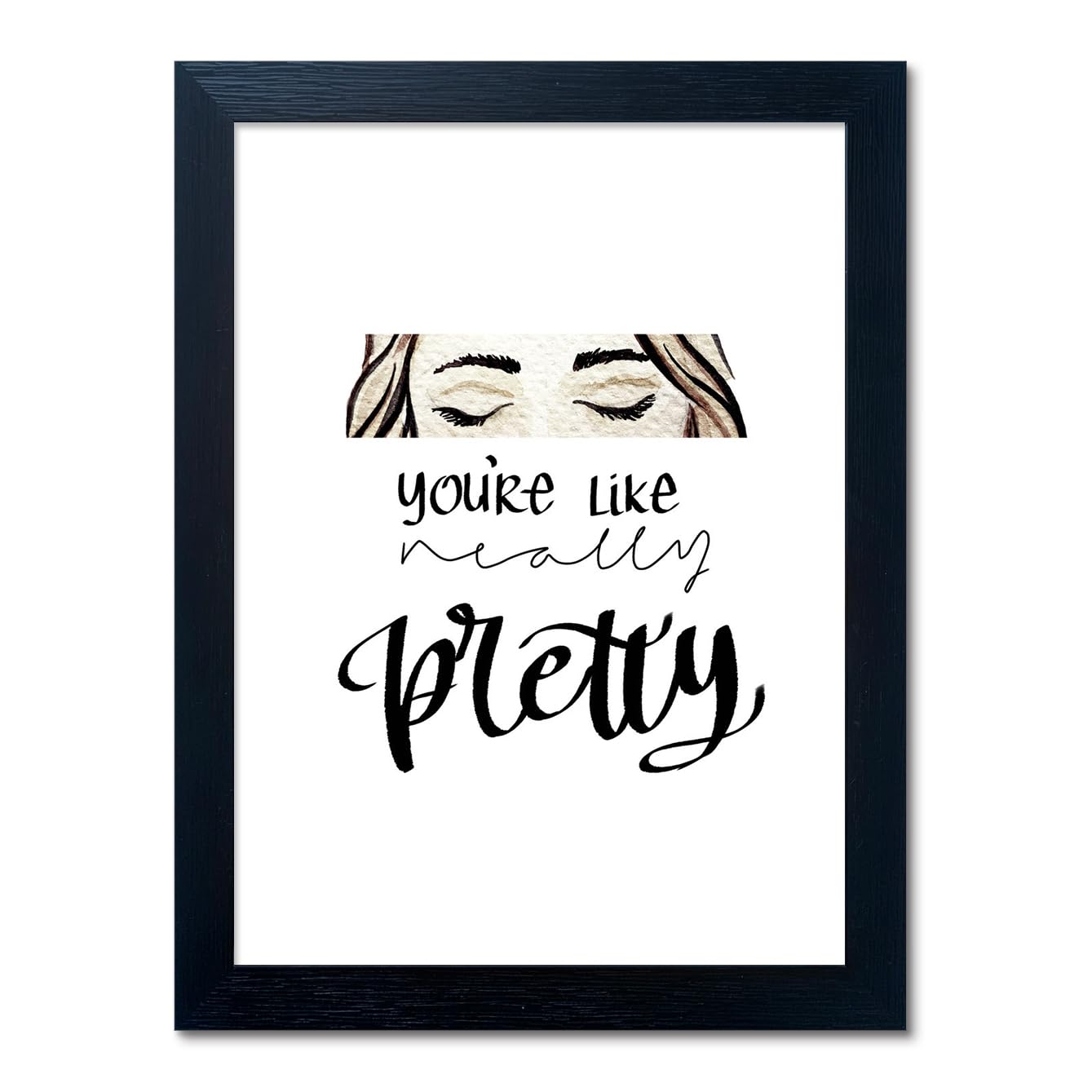 Pink Makeup Room Wall Art Fashion Canvas Wall Art Beauty Room Decor Art Pink Lips Canvas Artwork Trendy Girly Wall Art Women Bedroom Bathroom Decor Print