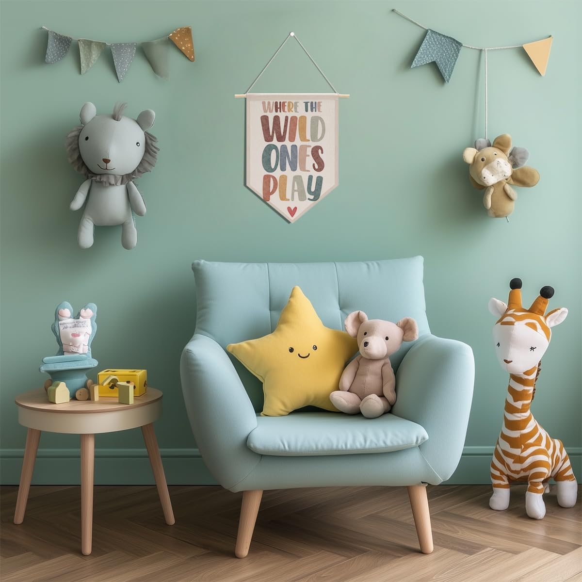 Preppy Positive Affirmations Wall Hanging Pennant Flag â€?Aesthetic Decor for Classroom, Bedroom, or Home