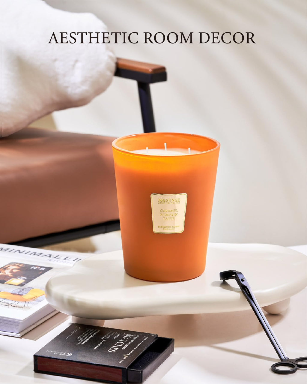 Large Soy Scented Candles, Non Toxic Natural Spring Candles 35oz 150 Hours Long Lasting Slow Burning