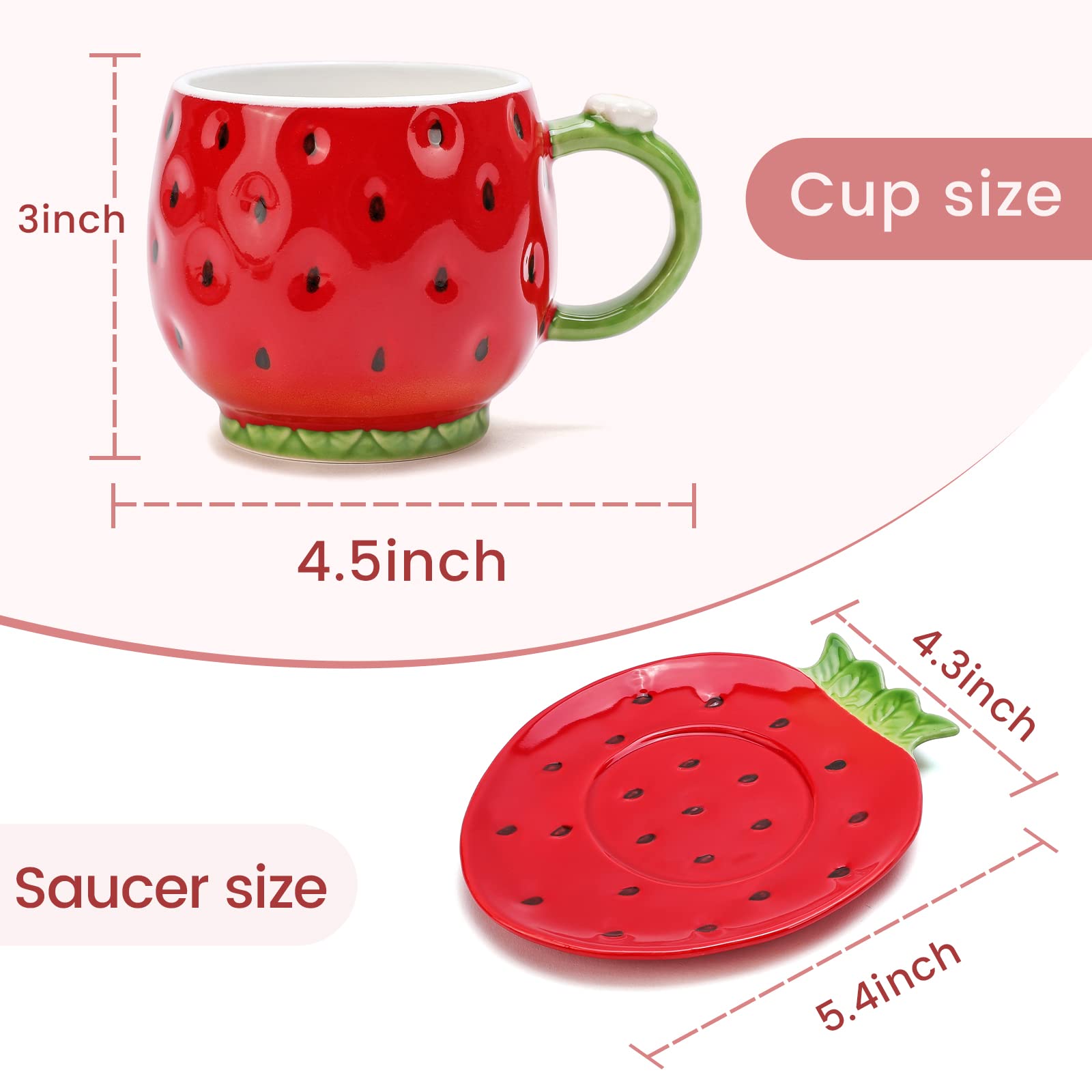 Ceramic Tea Cup and Saucer - 8 Ounce