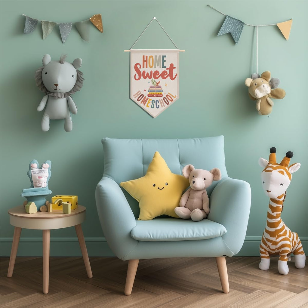 Preppy Positive Affirmations Wall Hanging Pennant Flag â€?Aesthetic Decor for Classroom, Bedroom, or Home