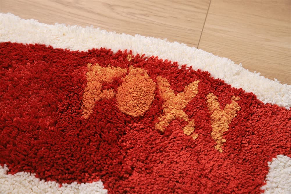 Shaped Rug Fruits Animals Bath Mat Area Rug Non-Slip Bathroom Door Mat for Bedroom Bathroom Kitchen Cartoon Area Rug for Bathroom Soft Bathmat Home Decor