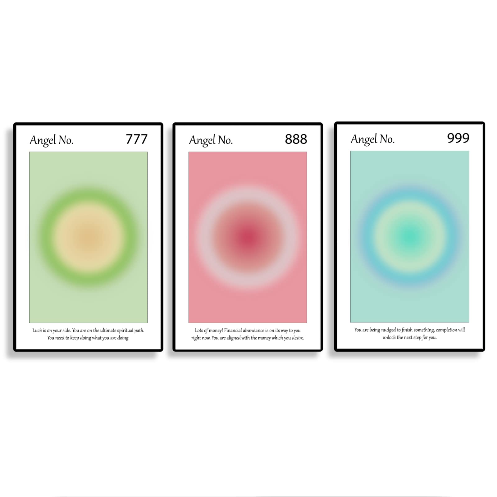 Colorful Aura Poster Energy Wall Art Minimalist Print Aesthetic Wall Decor Posters, No Frame