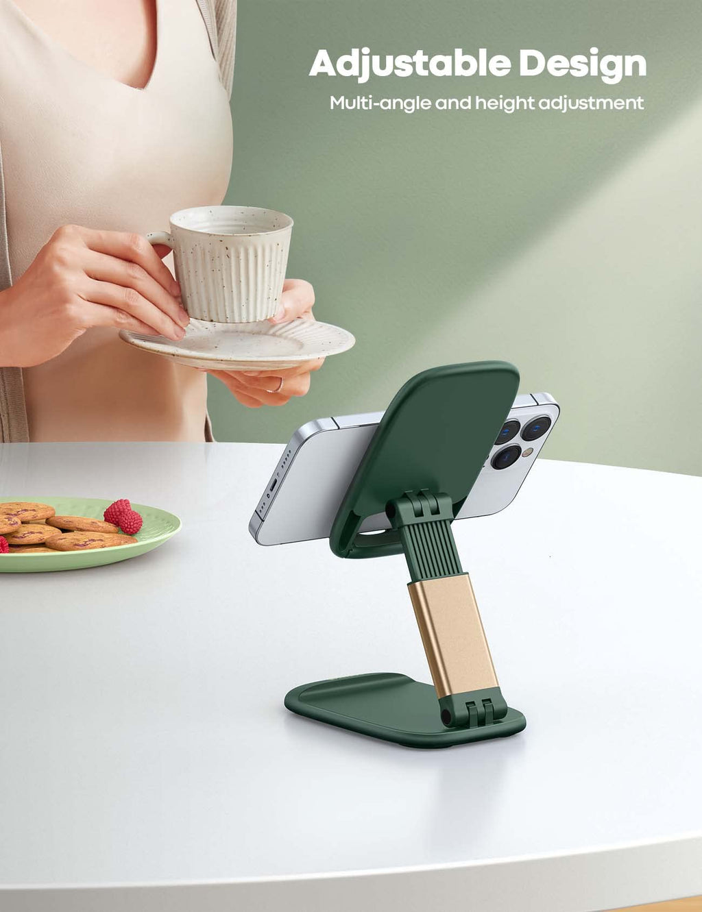 Phone Stand â€?Desktop Cell Phone Holder for Office Desk (4-8")