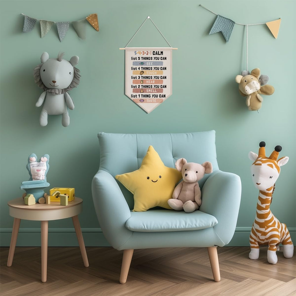 Preppy Positive Affirmations Wall Hanging Pennant Flag â€?Aesthetic Decor for Classroom, Bedroom, or Home