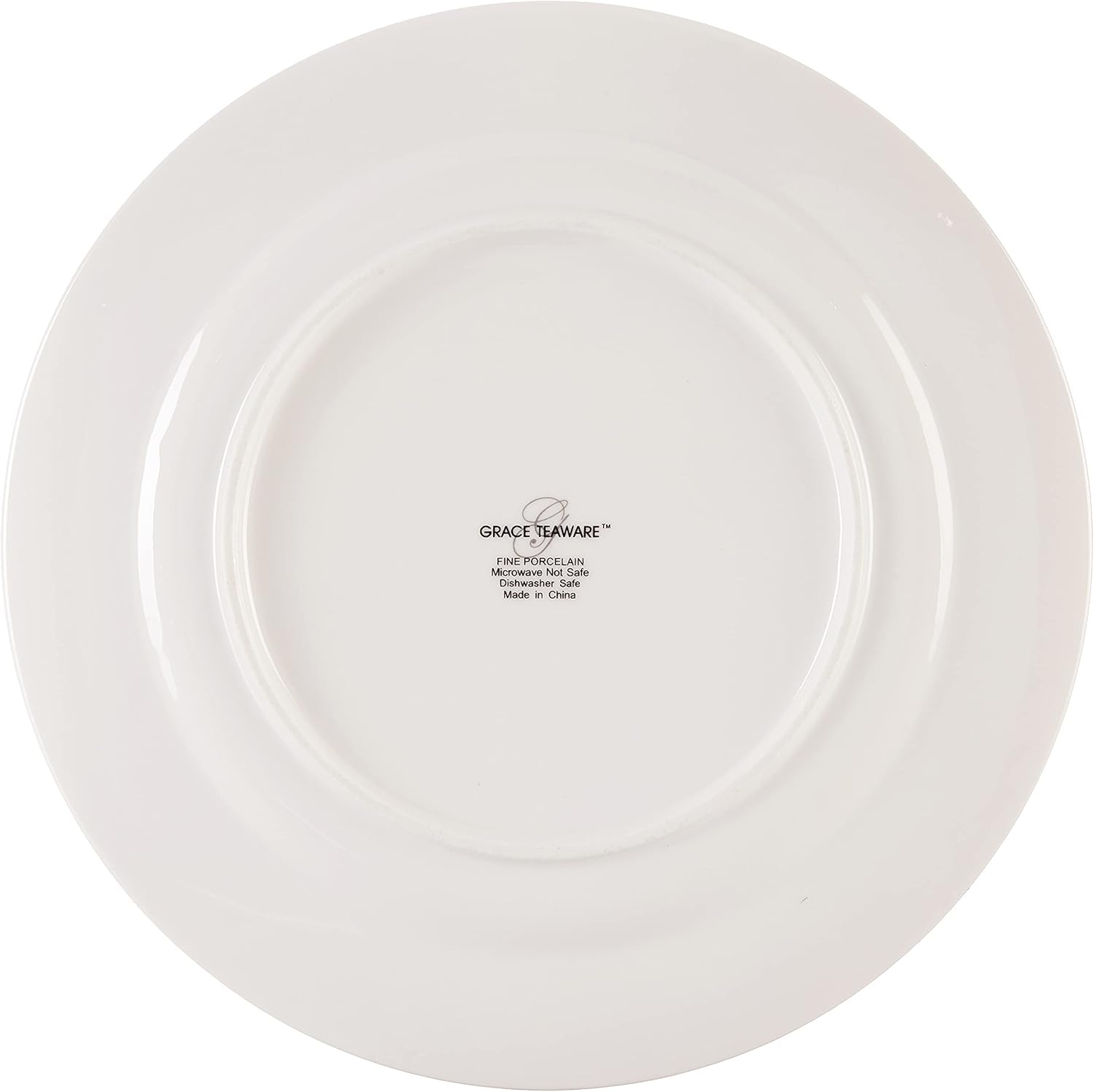 Rose Chintz Porcelain 8-Inch Dessert Plate Set of 4, Assorted Four Designs