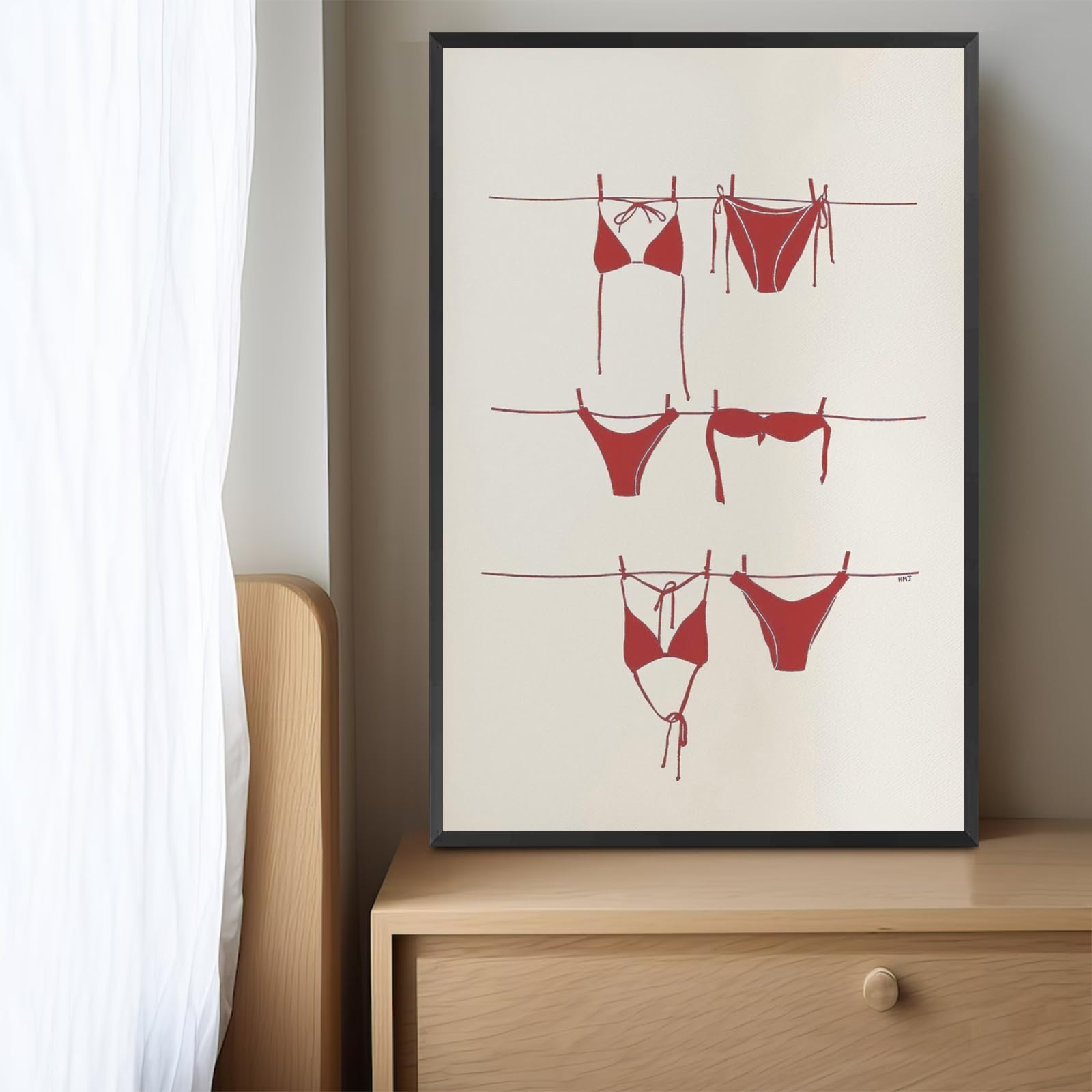 Ocean Inspired Aesthetic Print Coquette Wall Art Fun and Cute Decor