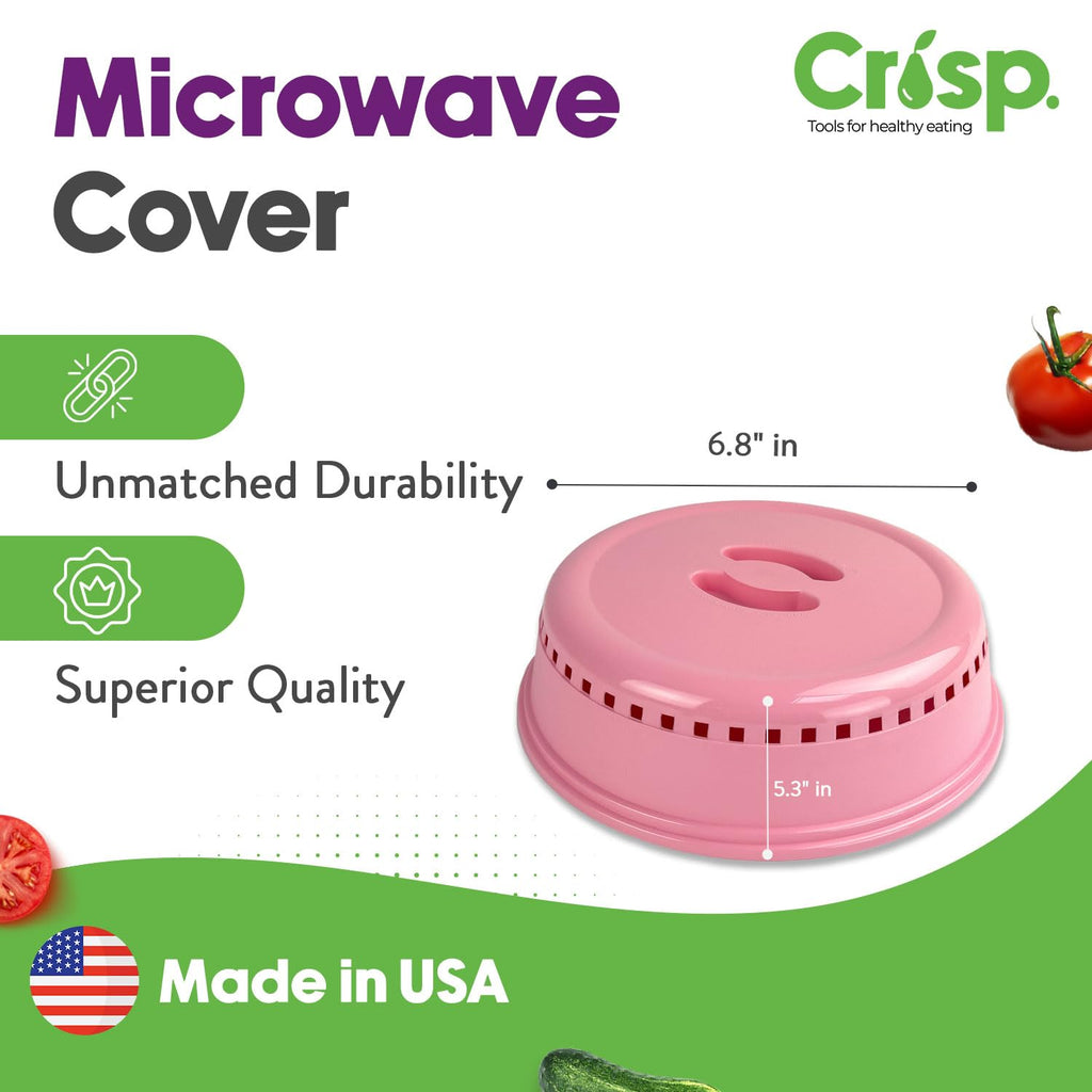 Crisp Pink Microwave Splatter Cover