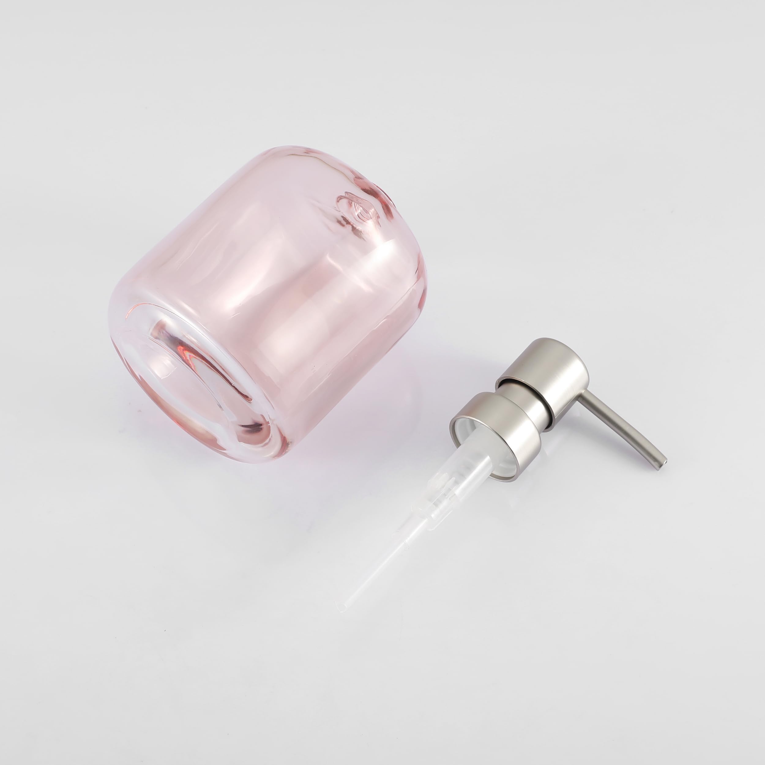 Glass Soap Pump Dispenser, Refillable Soap Dispenser