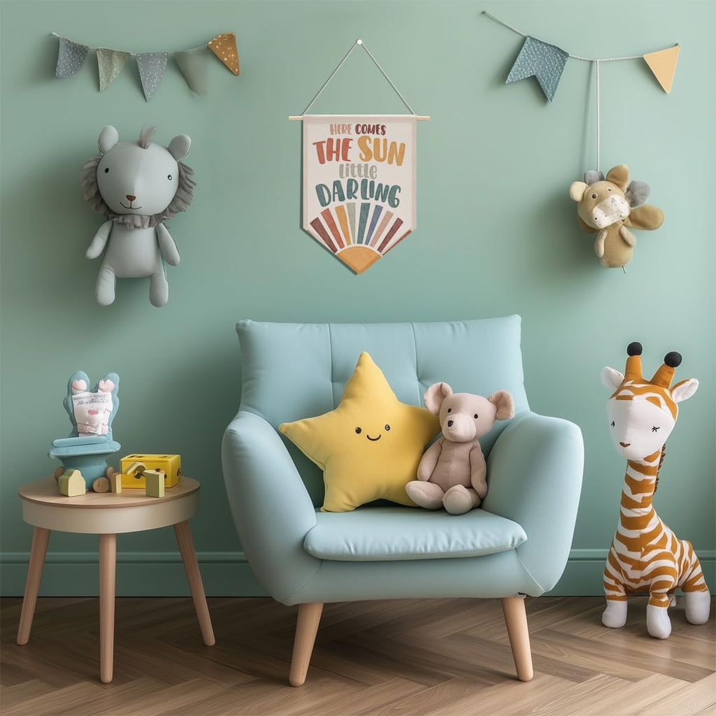 Preppy Positive Affirmations Wall Hanging Pennant Flag â€?Aesthetic Decor for Classroom, Bedroom, or Home