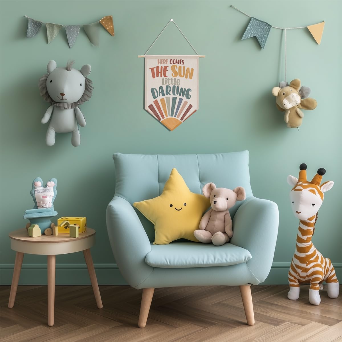 Preppy Positive Affirmations Wall Hanging Pennant Flag â€?Aesthetic Decor for Classroom, Bedroom, or Home