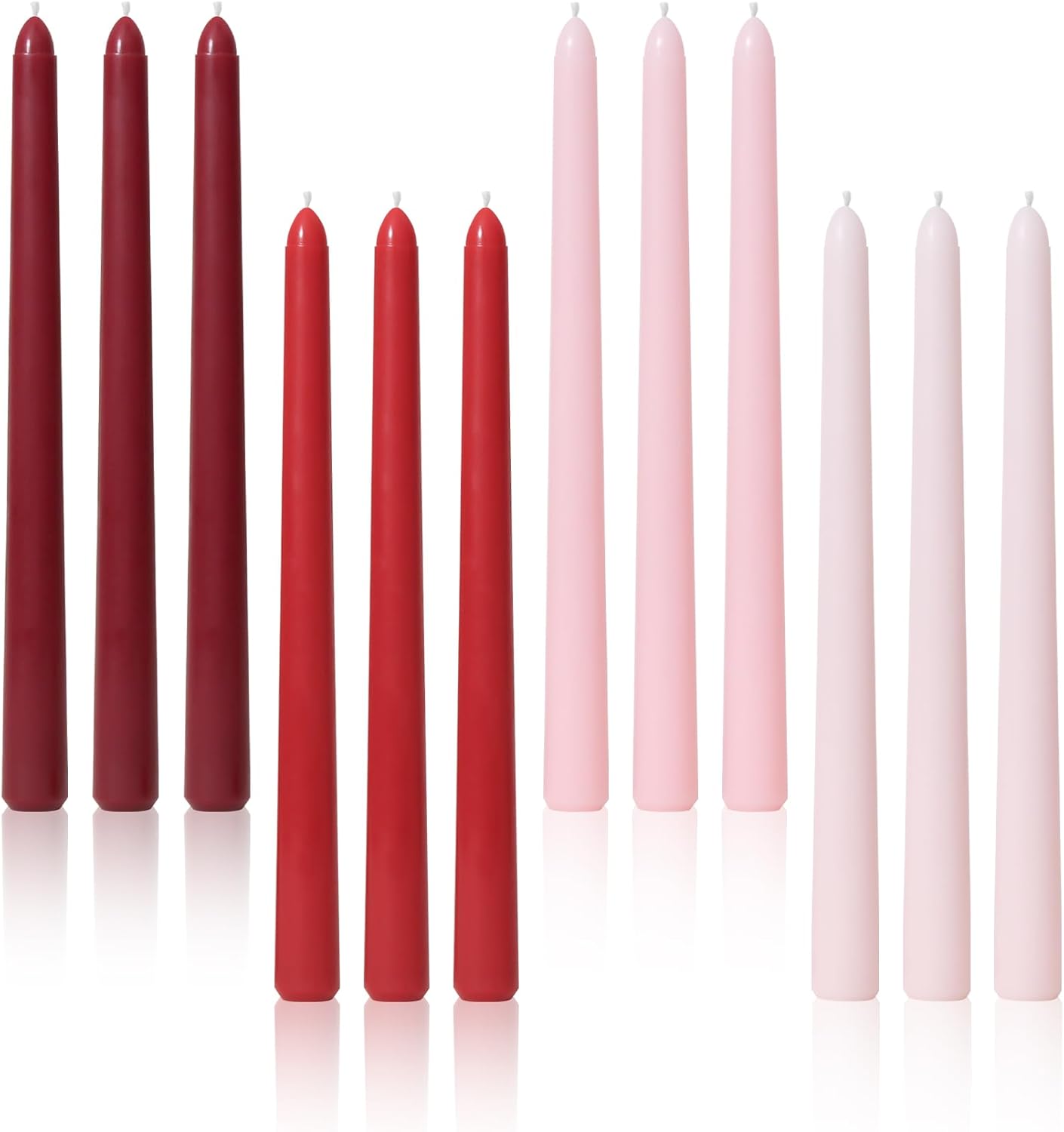 Taper Candles Unscented Smokeless Long Tall Tapered Candle for Candlesticks SticksHome Decor Dinner