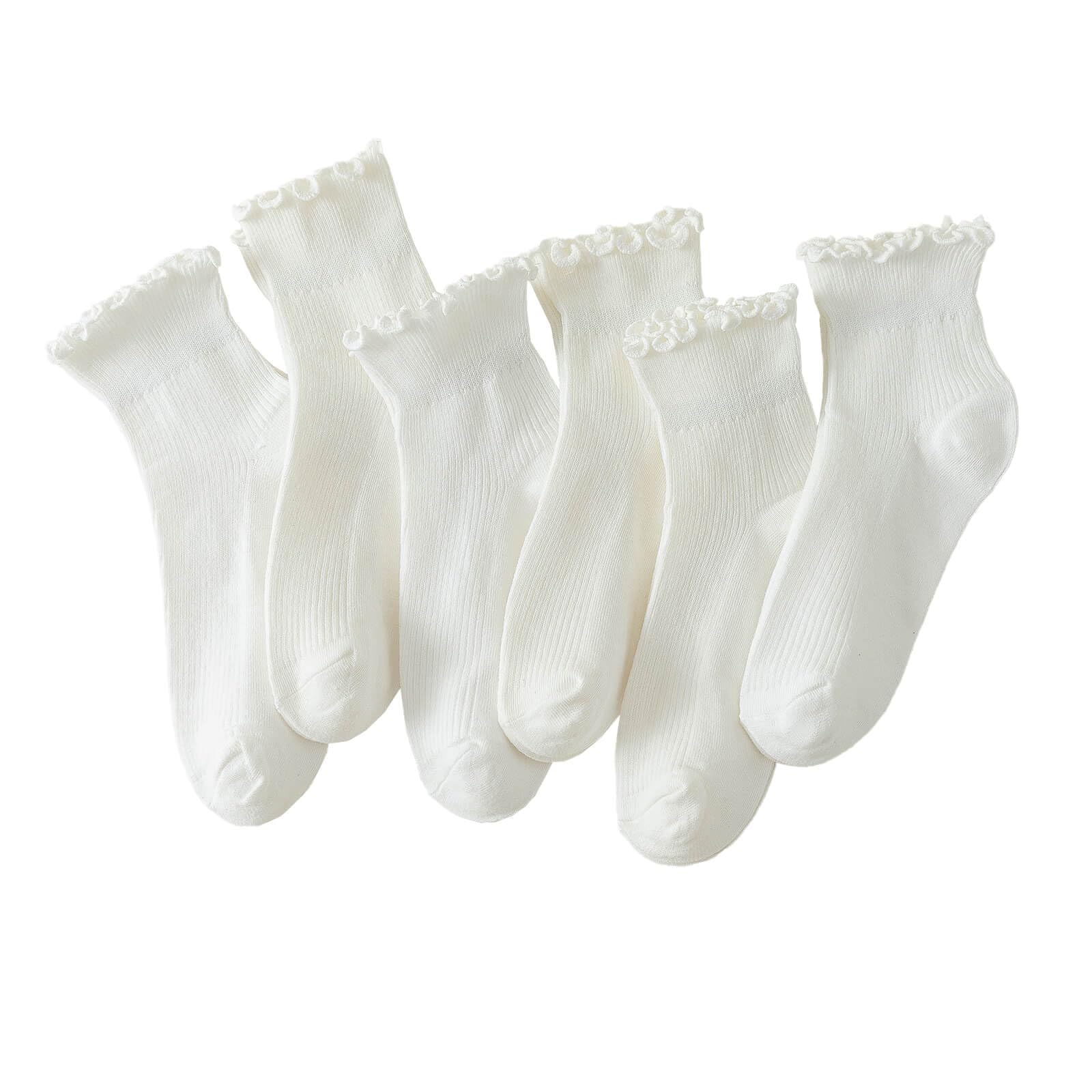 Ruffle Socks Women, Cute Ruffle Ankle Socks