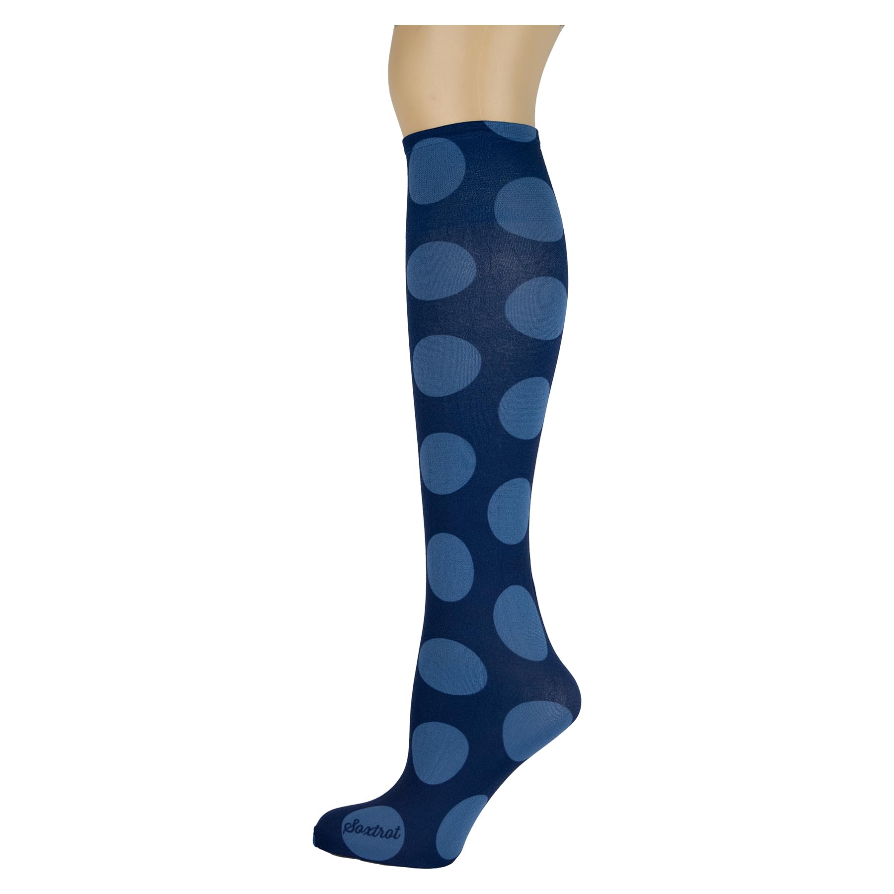 Women's 3 Pairs Knee High Trouser Socks, Classy and Colorful Printed Patterns, Silky Smooth Material