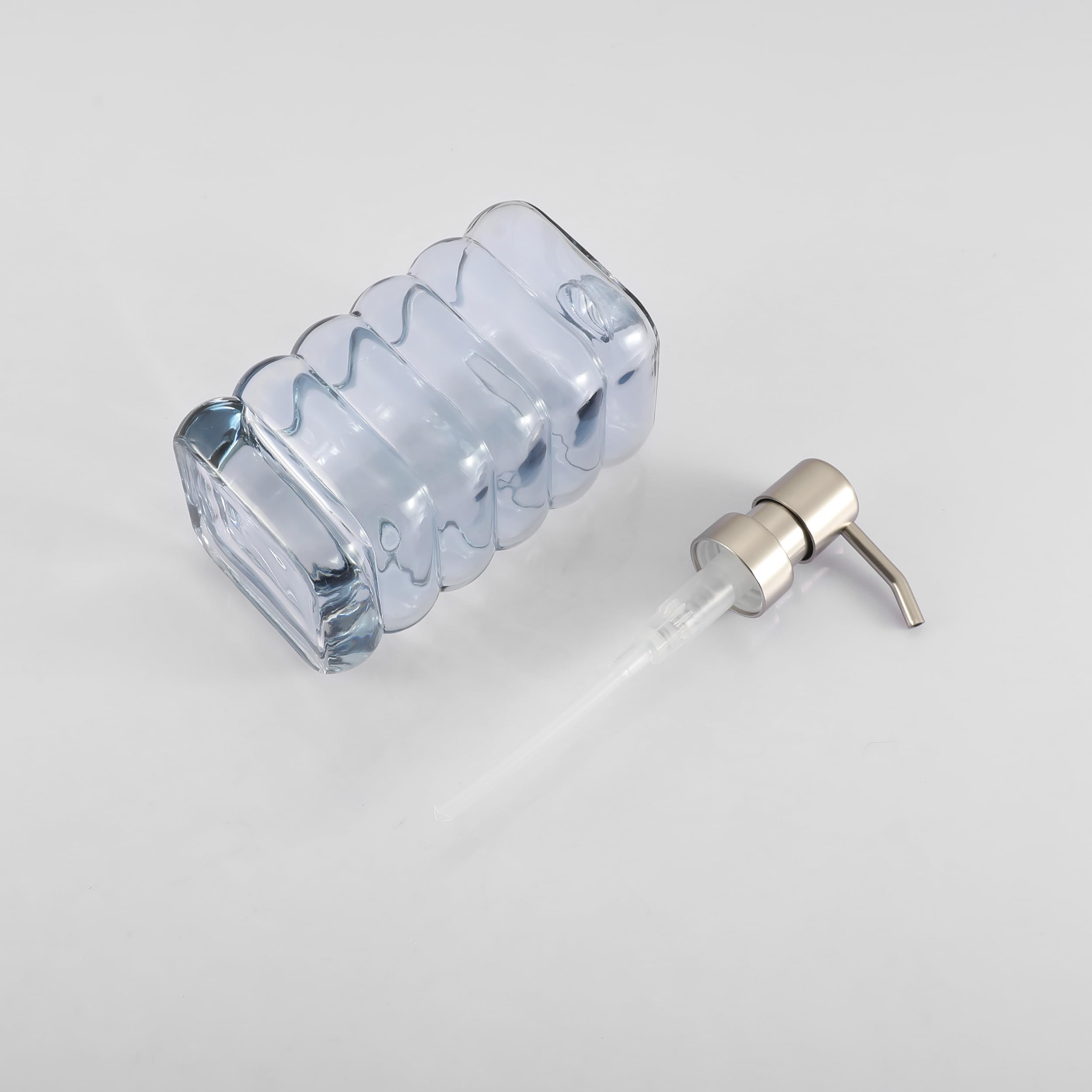 Glass Soap Pump Dispenser, Refillable Soap Dispenser