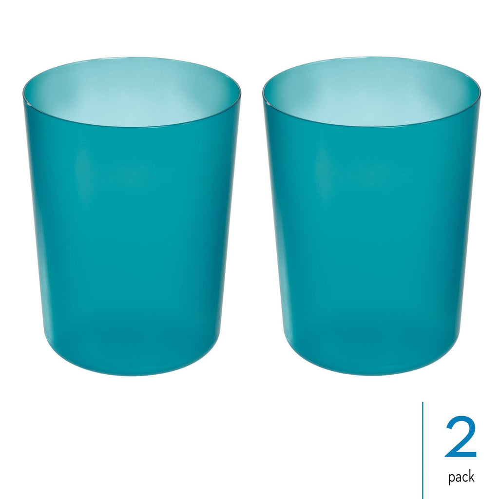 Round Plastic Trash Can 7.64" x 10"