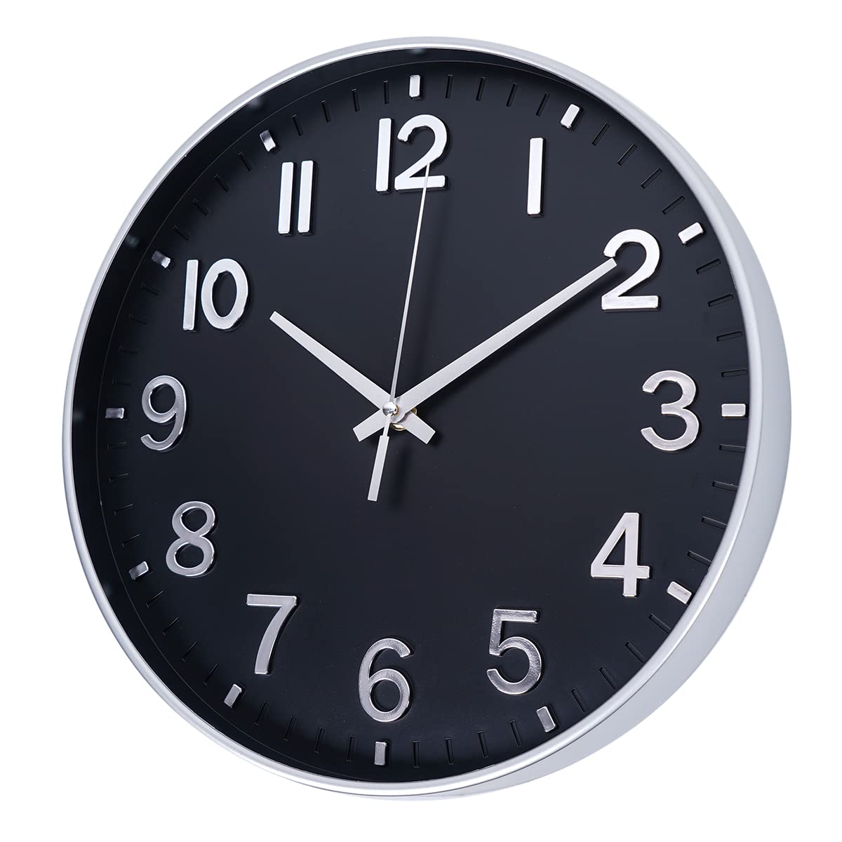 Wall Clocks Battery Operated - 12 inch Silent Non Ticking Modern