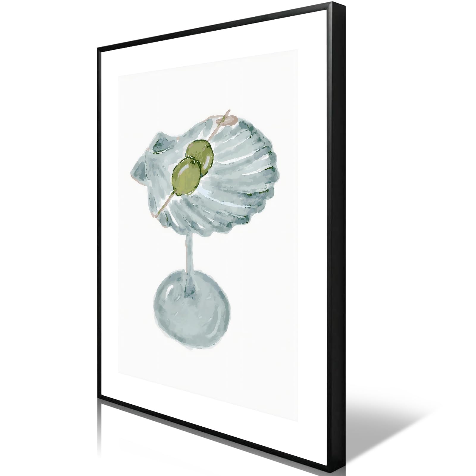 Vintage Watercolor Cocktail Posters Funky Minimalist Aesthetic Prints