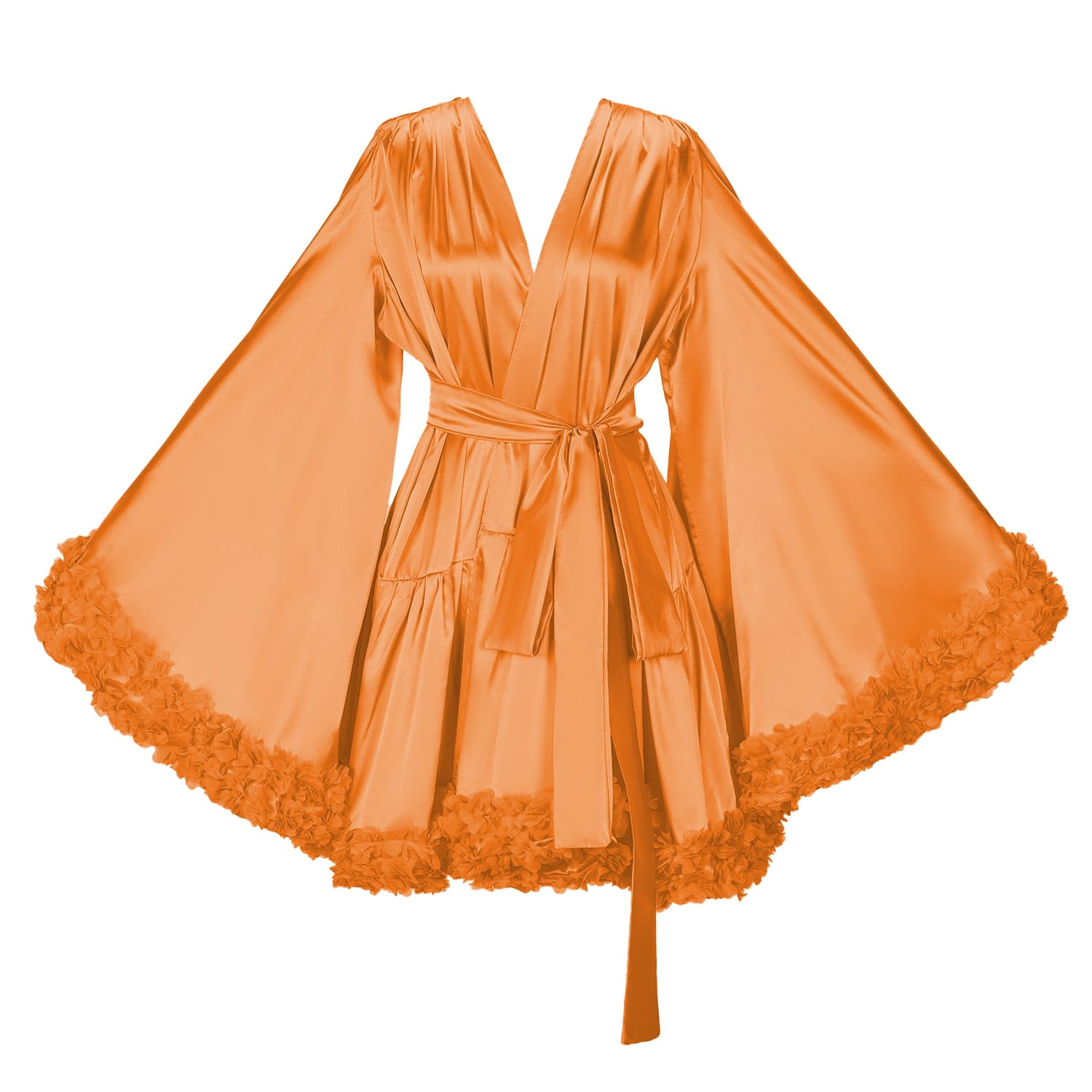 Short Lingerie Old Hollywood / Silk Bathrobe