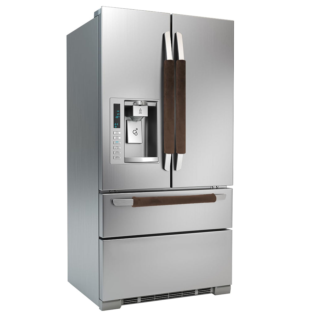 Refrigerator Door Handle Covers Kitchen Decor Keep Appliance Clean Anti-Static Stains for Fridge Dishwashers Velvet 3PCS