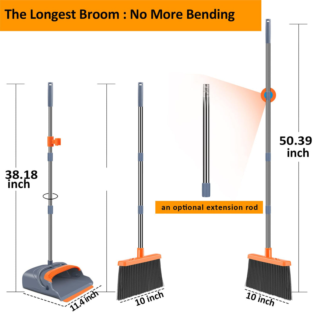 Indoor&Outdoor Broom and Dustpan Set