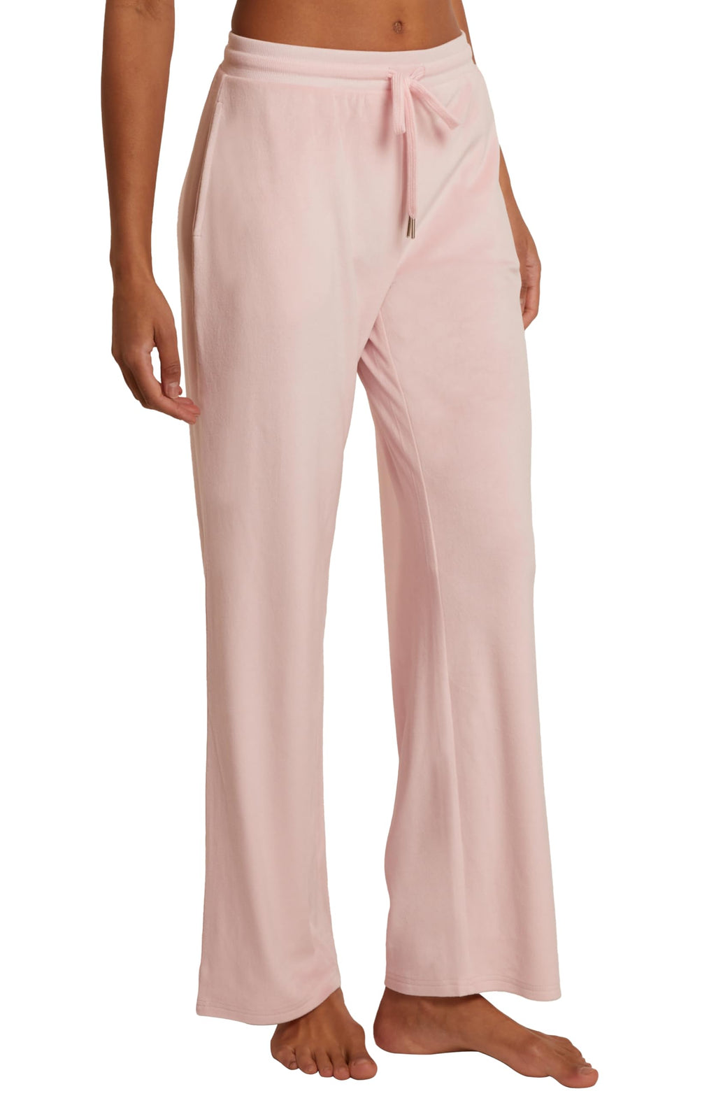 Juicy Couture Women's Velvet Fleece Lounge Pajama Pants with Rhinestone Accents