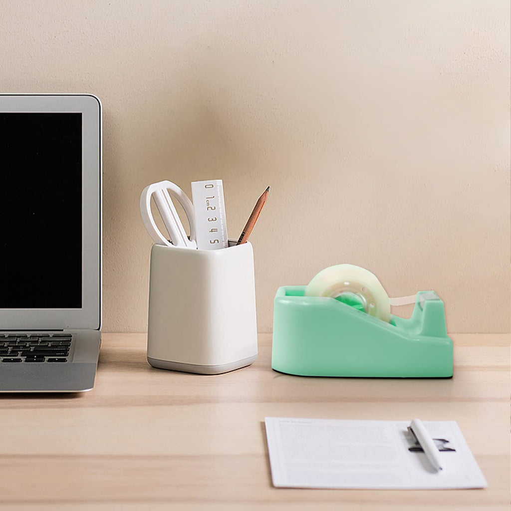 Desktop Tape Dispenser Adhesive Roll Holder with Weighted Nonskid Base, 1Pcs (Tape not Included)