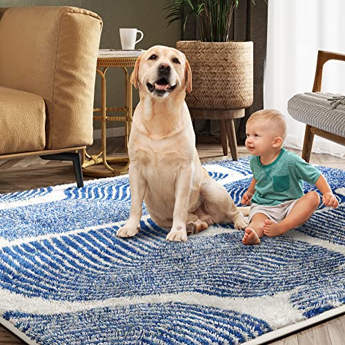 Zen Garden Area Rug - Ultra Soft Area Rug, Non Slip, Stain Resistant Living Room Rug, Washable Area Rugs for Living Room, Rugs for Bedroom