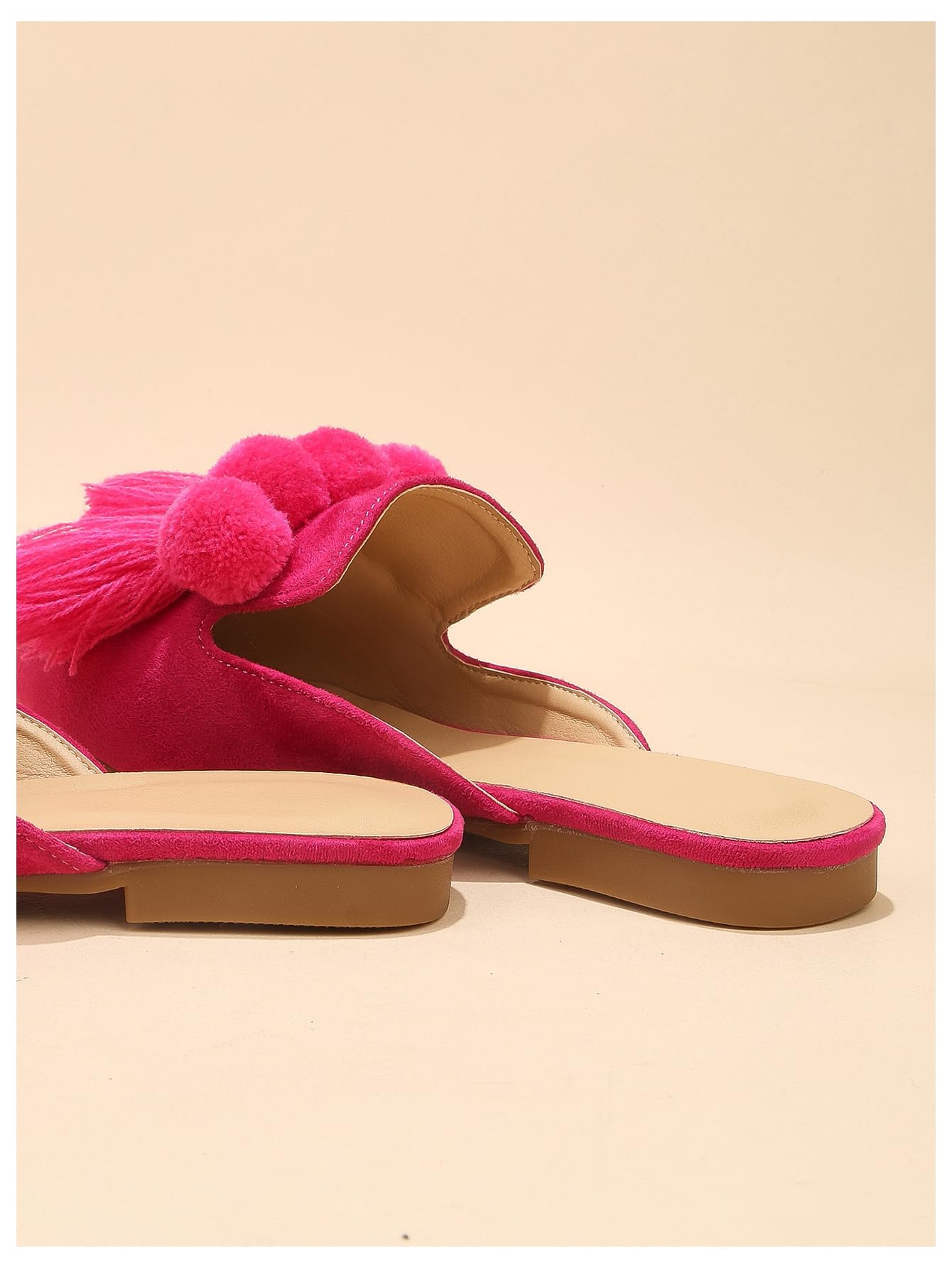 Women's Dress Shoes Slip On Flats Comfortable Pointed Toe Mules Dressy Casual Loafers Shoes